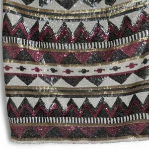 Chelsea & Violet Geometric Sequin Mini Skirt‎